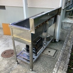 ステンレス流し台　長さ120奥行き42高さ80 調理の画像