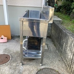 ステンレス流し台　長さ120奥行き42高さ80 調理の画像