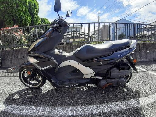スクーター125㏄  SAMPO HY125T エンジン好調！ リアタイヤパンク 引き取りのみ対応