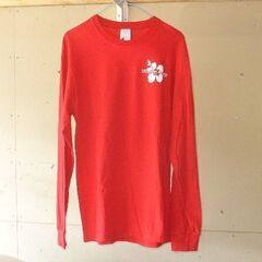 ☆古着 長袖Tシャツ 赤☆