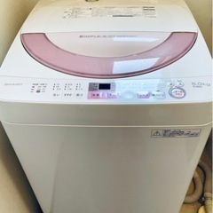 シャープ縦置き洗濯機　5年使用