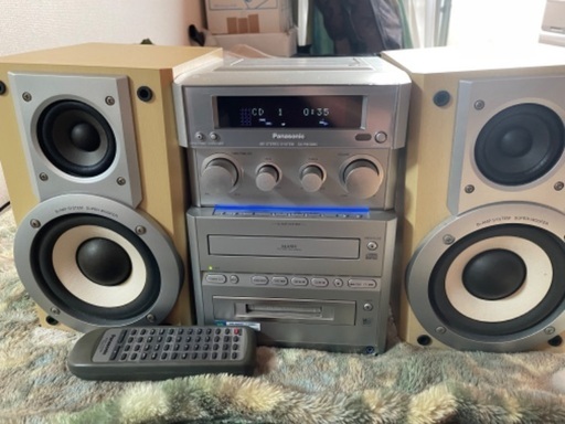 Panasonic ミニコンポ（カセット、CD、MD、ラジオ）