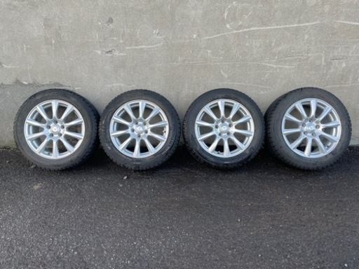 タイヤ&アルミセット 215/55-17 17×7J +48 スタッドレスタイヤ ヨコハマ IG50PLUS ４本セット