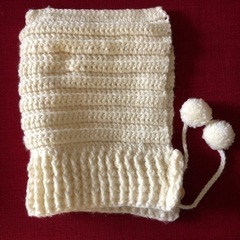 【再値下げ！試着程度の美品】耳付き！バラクラバ！　乳児ニット帽　の画像