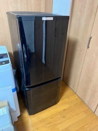 三菱電機製 2ドア冷蔵庫 146l ブラック