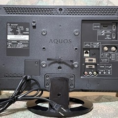 値下げ❗️16年製 SHARP AQUOS 19型テレビの画像