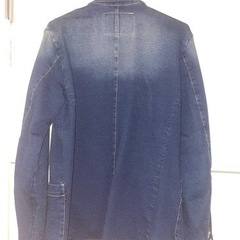 【古着特価】デニムジャケット　Purple&Yellowの画像