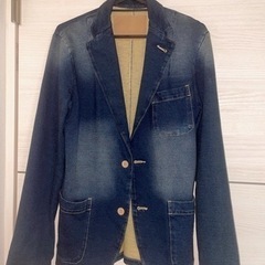 【古着特価】デニムジャケット　Purple&Yellow