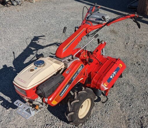 鹿児島発　ヤンマーガソリンエンジン管理機 PRT65　ロータリーカバー開閉