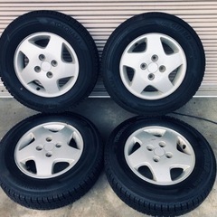 冬タイヤ 155/80R13 軽自動車アルミ付スタッドレス バリ山4本組