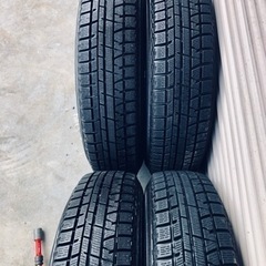 冬タイヤ 155/80R13 軽自動車アルミ付スタッドレス バリ山4本組の画像