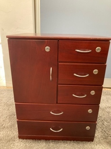 ◼️【中古品】まもるくん チェスト 鍵付き収納家具 鍵 家具 棚 約47×32×63ｃｍ