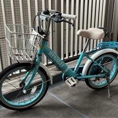 16インチ 子供用 自転車 ミントブルー