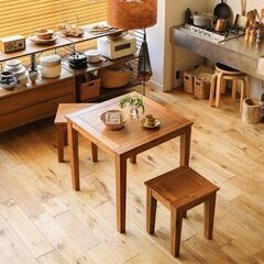 【定価の70%OFFの9,000円】ダイニング テーブル スツール 3点セット Gracia 幅70