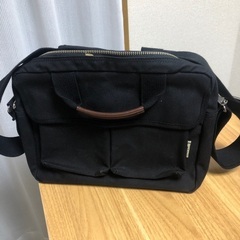 帆布　ショルダーバッグ　手持ち付きの画像