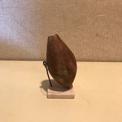 横内みえ　花器　漆　和紙 横内みえ 漆×和紙 花器