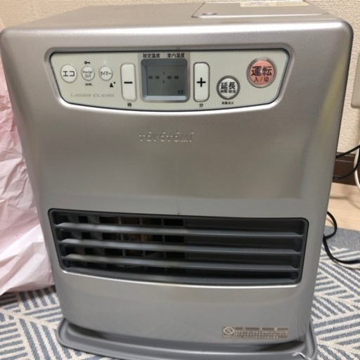 石油ファンヒーター(灯油缶、電動ポンプ付き)