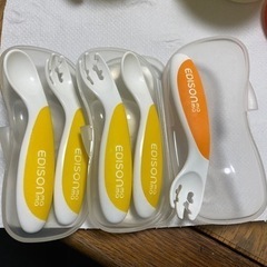 エジソンママ　スプーンフォークセット　ストローマグ　離乳食セットの画像