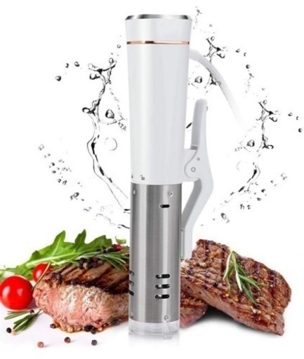 （譲り先決定）【美品】Beemyi 低温調理器 ホワイト（SV-8008A）