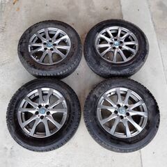 スタッドレス　アルミホイール　4本セット（1本パンクしてます）　195/65R15 　　5H100（PCD100の5穴）