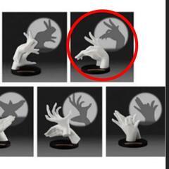 影絵の手動物GOATやぎの画像