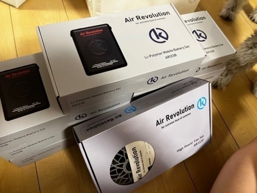 空調服のバッテリー7個　ファンおまけ