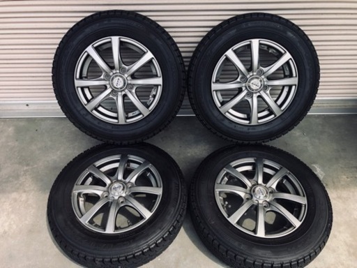 冬タイヤ 145/80R13 軽自動車アルミ付スタッドレス バリ山4本組