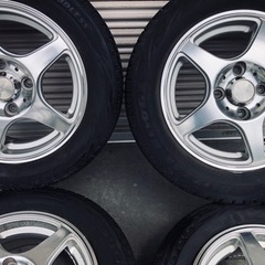 冬タイヤ 155/65R13 軽自動車アルミ付スタッドレス バリ山4本組の画像