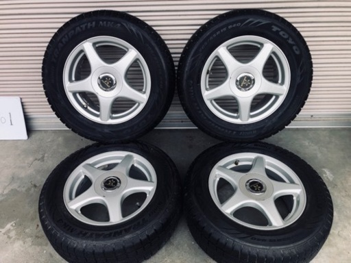 冬タイヤ 205/65R15 プリウスα等用アルミ付スタッドレス 4本組 W001