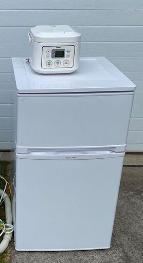 ミニ冷蔵庫と炊飯器のセット！一人暮らしやオフィスに如何でしょうか。