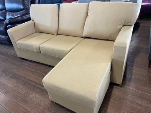 新品　カウチソファー！19800円！左右どちらでもカウチできます！布製です。