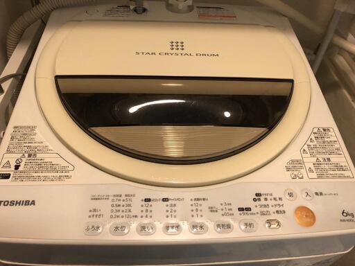 TOSHIBA 2012年製洗濯機 AW-60GL