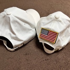 キャップ　白　2点セットの画像