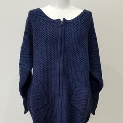 ワールド　ジップアップニット　美品