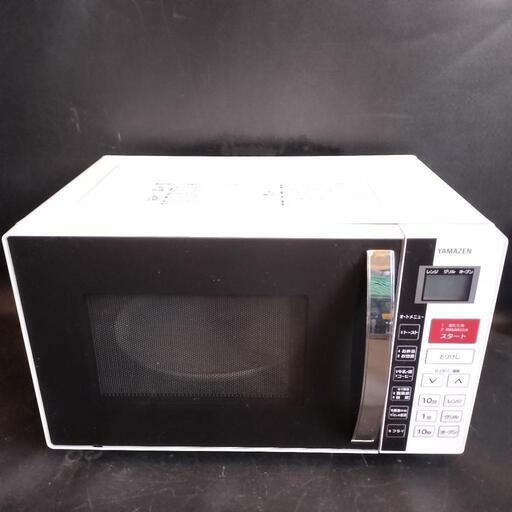 中古品 YAMAZEN 600W オーブンレンジ YRC-016VE(W) 2016年製