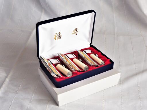 象牙の印鑑３本セット