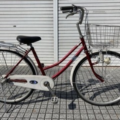 【26インチ自転車】内装3段変速付　鍵新品❗️スペアキーあり　大...