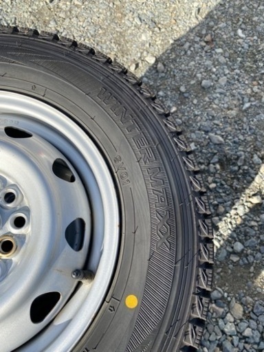 145R12 スタッドレス　ホイールセット4本　2021年製