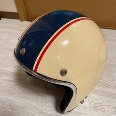 バリトン　キズだらけで味のあるバイクヘルメット　ジェットヘルの画像