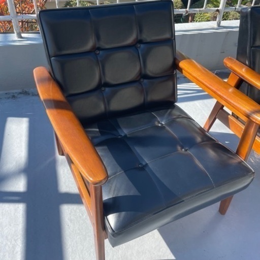(超美品) カリモク正規品　1人がけソファ (2つセット)
