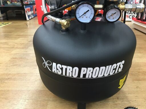 アストロ　AP040951　縦型サイレント　エアーコンプレッサー　30L　補助タンク　38Lセット　中古美品　【ハンズクラフト宜野湾店