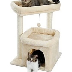 美品 キャットタワー  低め