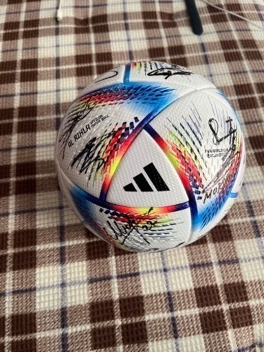 カタールW杯　公式試合球  日本代表サイン入りボール