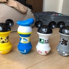 台湾限定　ディズニーシリコン折り畳み水筒の画像