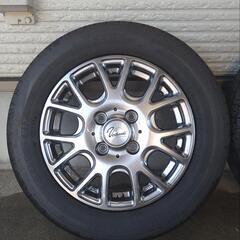 明日朝10時まで！　155/65R13 　普通タイヤ　軽自動車　タイヤホイール4本セットの画像