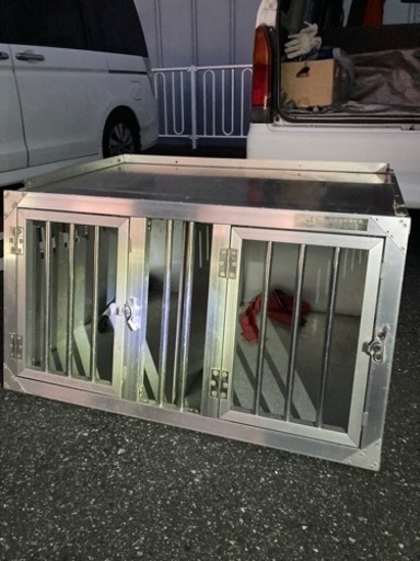 犬小屋　ゲージ　アルミ