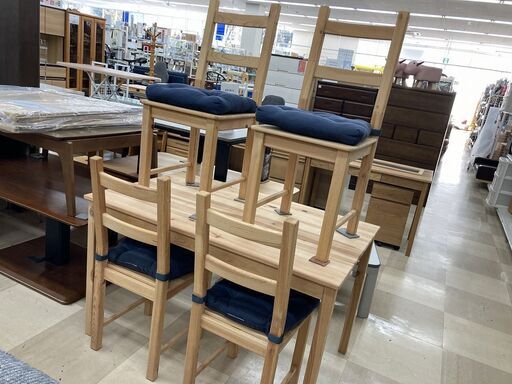 ダイニング5点セット　IKEA　ﾅﾁｭﾗﾙ