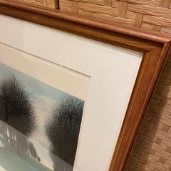 【武蔵小山店】⭕️運搬無料サービスあり⭕️ 　ジャック　デペルト　リトグラフ　大判　サインあり　エディションあり　木製フレーム　チーク　チーク材　アバディーン　ゴルフ　　アートフォーラム　アートフォーラム株式会社　Ｊａｃｑｕｅｓ　ＤＥＰＥＲＴＨＥＳの画像