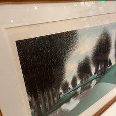 【武蔵小山店】⭕️運搬無料サービスあり⭕️ 　ジャック　デペルト　リトグラフ　大判　サインあり　エディションあり　木製フレーム　チーク　チーク材　アバディーン　ゴルフ　　アートフォーラム　アートフォーラム株式会社　Ｊａｃｑｕｅｓ　ＤＥＰＥＲＴＨＥＳの画像