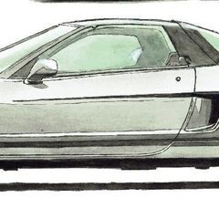 NC-208 ホンダNSX/S600/S800 限定版画 直筆サイン有 額装済 作家 平右ヱ門の画像